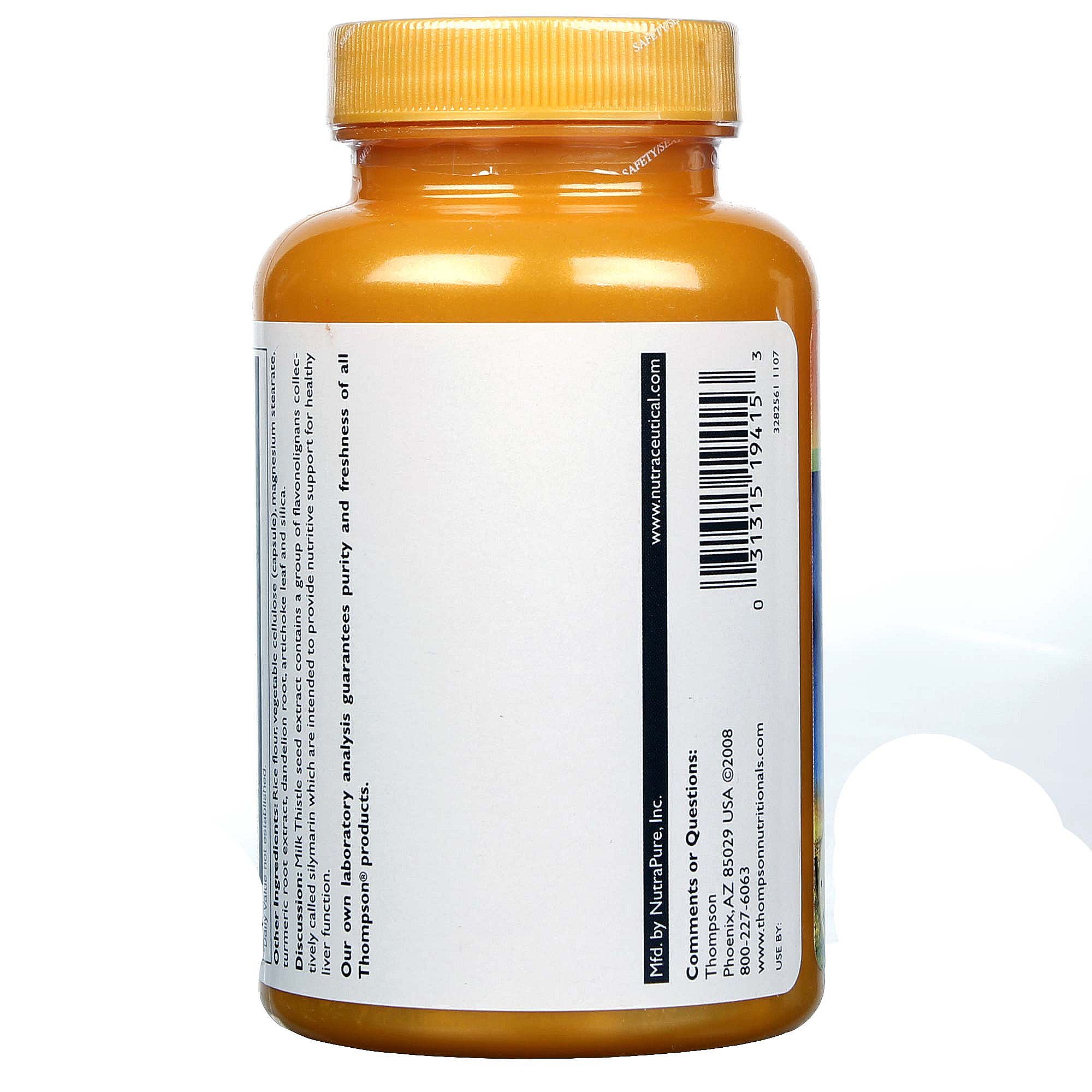 Thompson Cardo de Leite 175 mg 120 Cápsulas Vegetarianas - Imagem 3