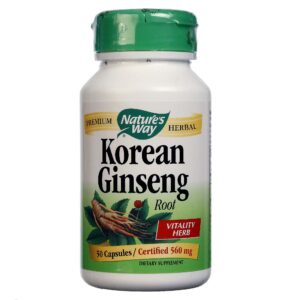 Nature's Way Ginseng coreano 50 Cápsulas
