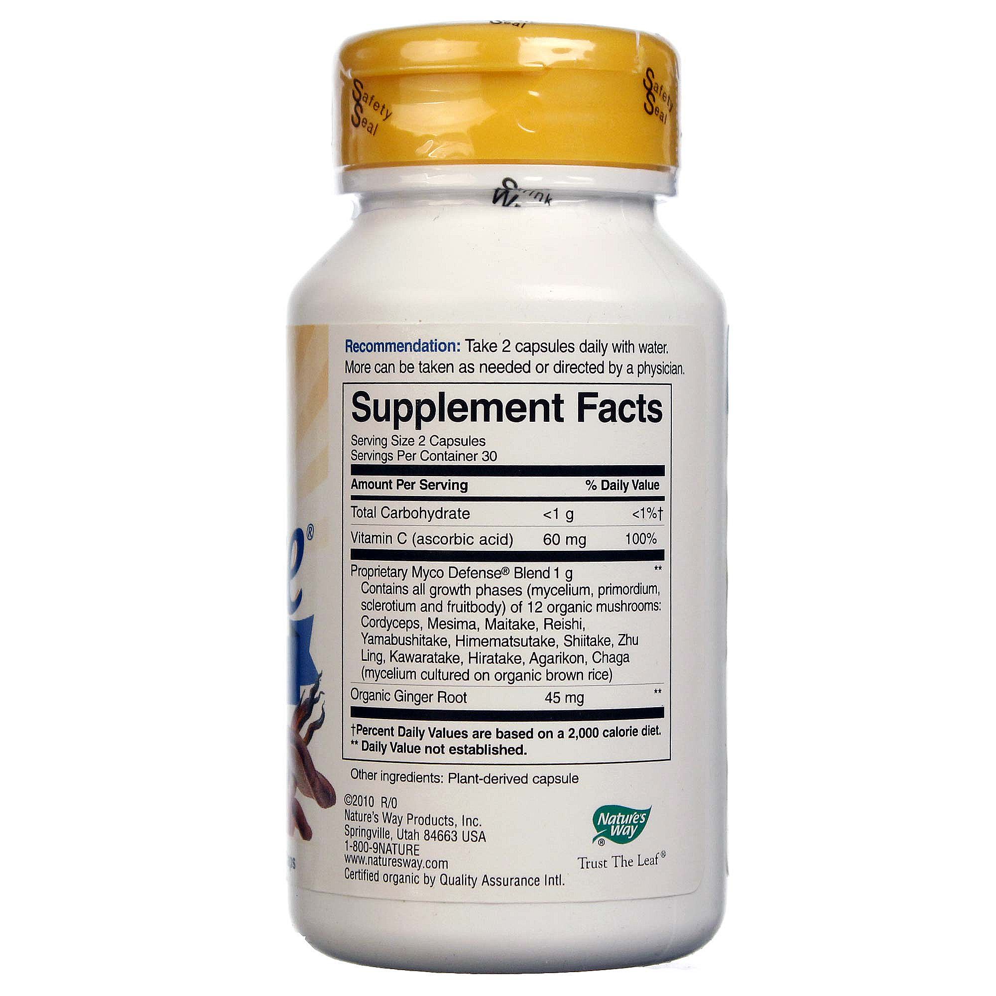 Nature's Way Myco Defesa 60 Cápsulas Vegetarianas - Imagem 2