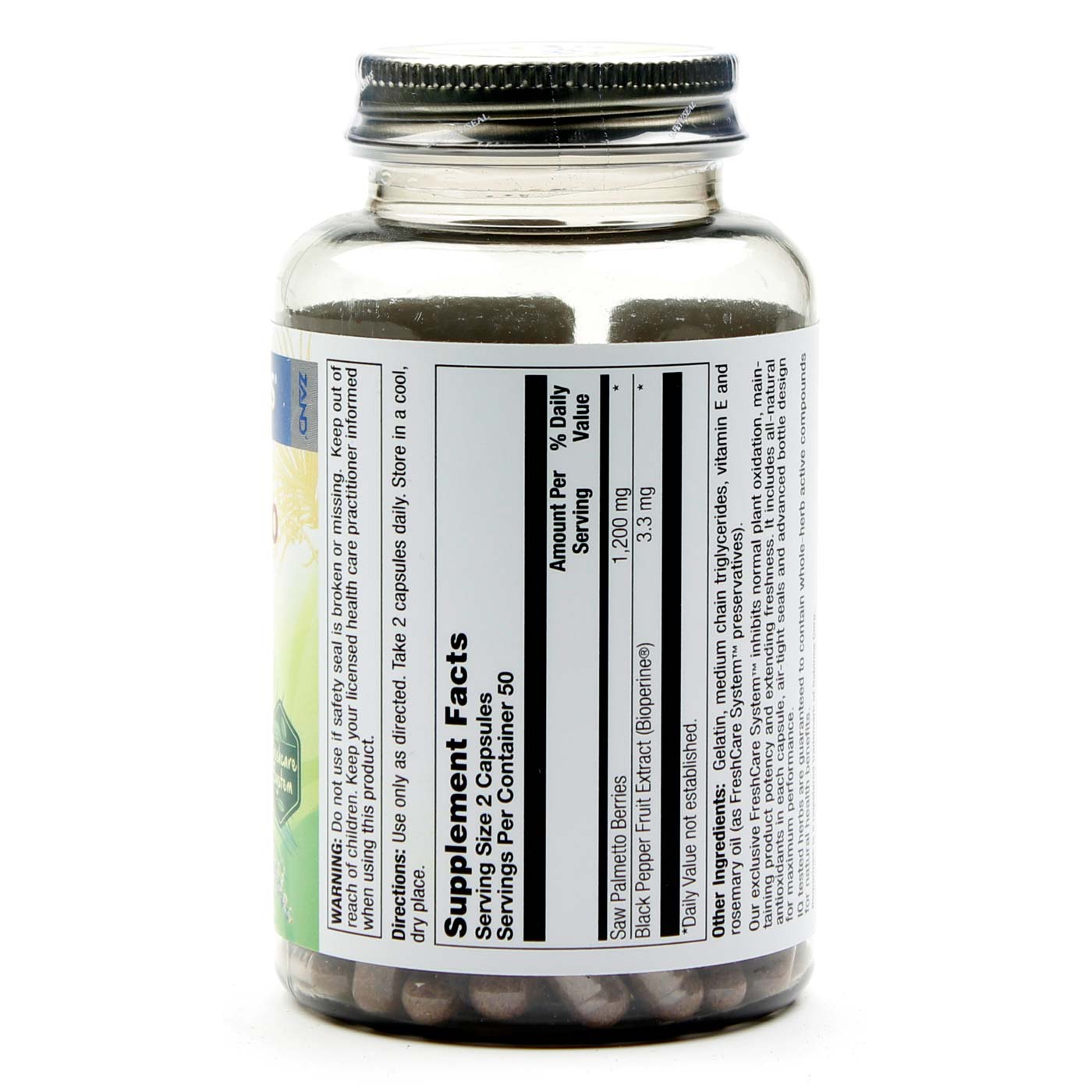 Nature's Ervas Saw Palmetto 100 Cápsulas - Imagem 2