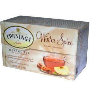 Twinings, Chá de ervas, tempero de inverno, sem cafeína, 20 sacos de chá, 1.41 oz (40g)