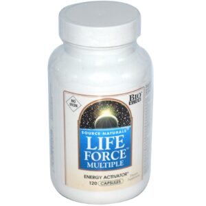 Source Naturals, Life Force Múltiplo, sem ferro, 120 cápsulas
