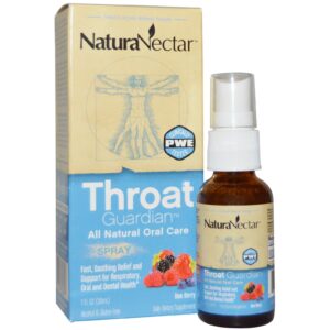 NaturaNectar, Spray para a garganta Throat Guardian, Mel e Frutas Vermelhas, 1 fl oz (30 ml)