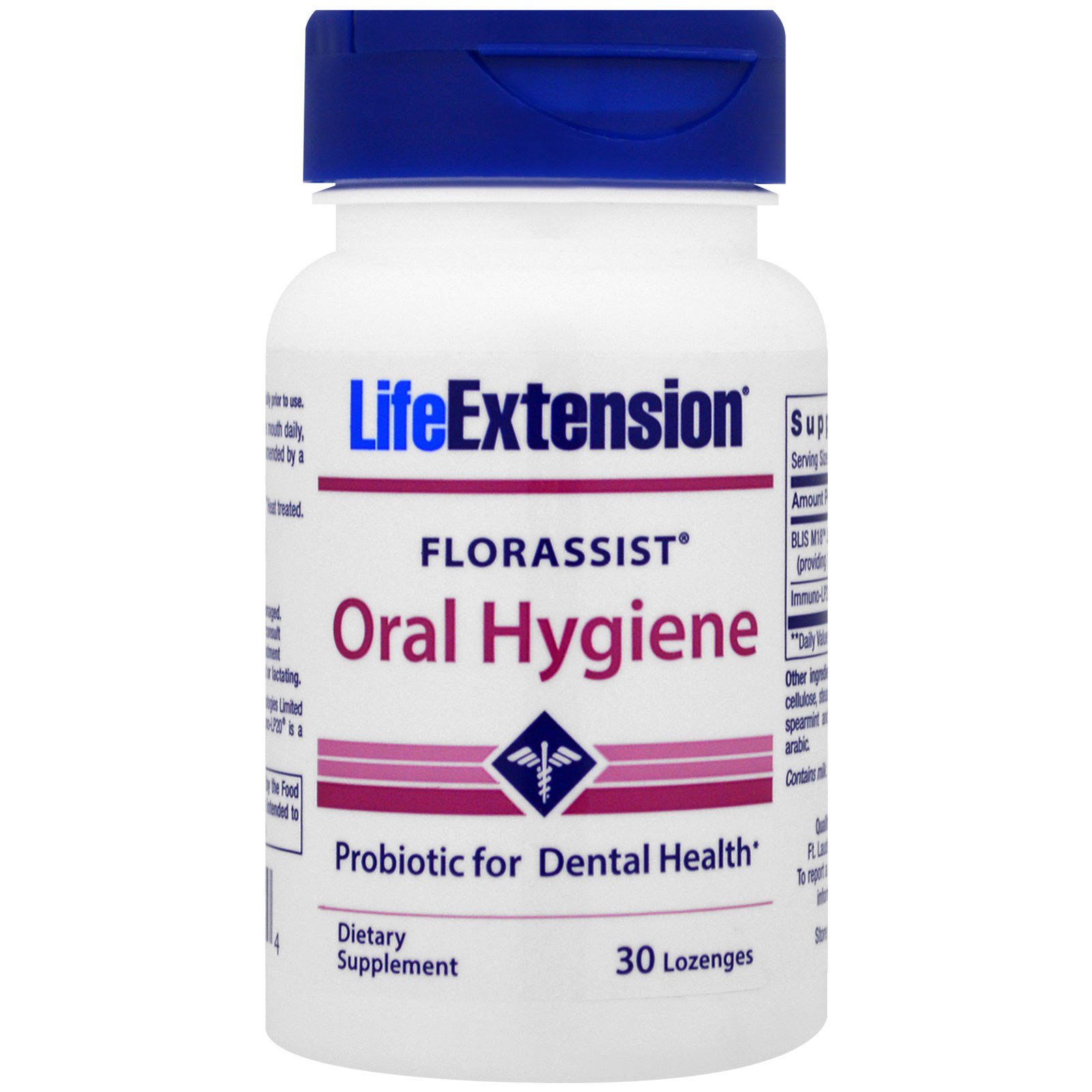 Life Extension, Florassist, Higiene Oral, 30 Pastilhas