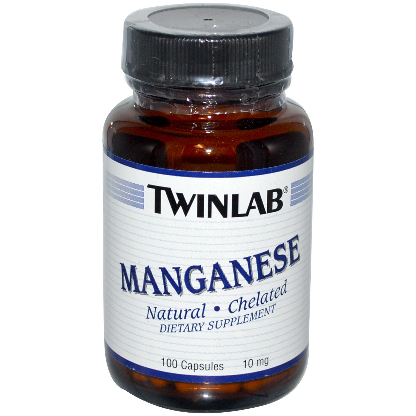 Twinlab, Manganês, 10 mg, 100 cápsulas