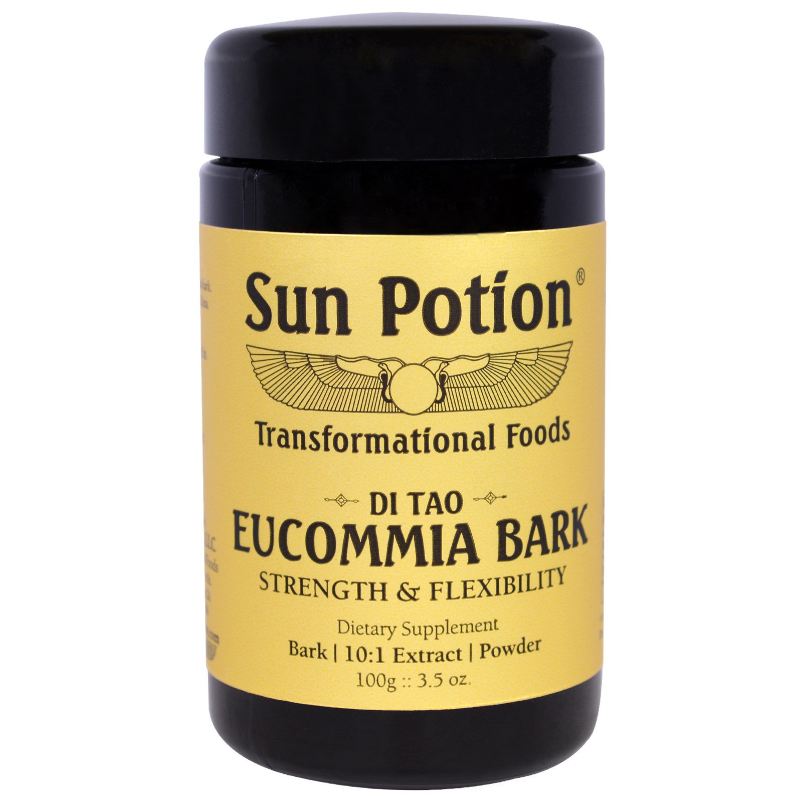 Sun Potion, Casca de Eucommia em Pó, Selvagem, 100 g
