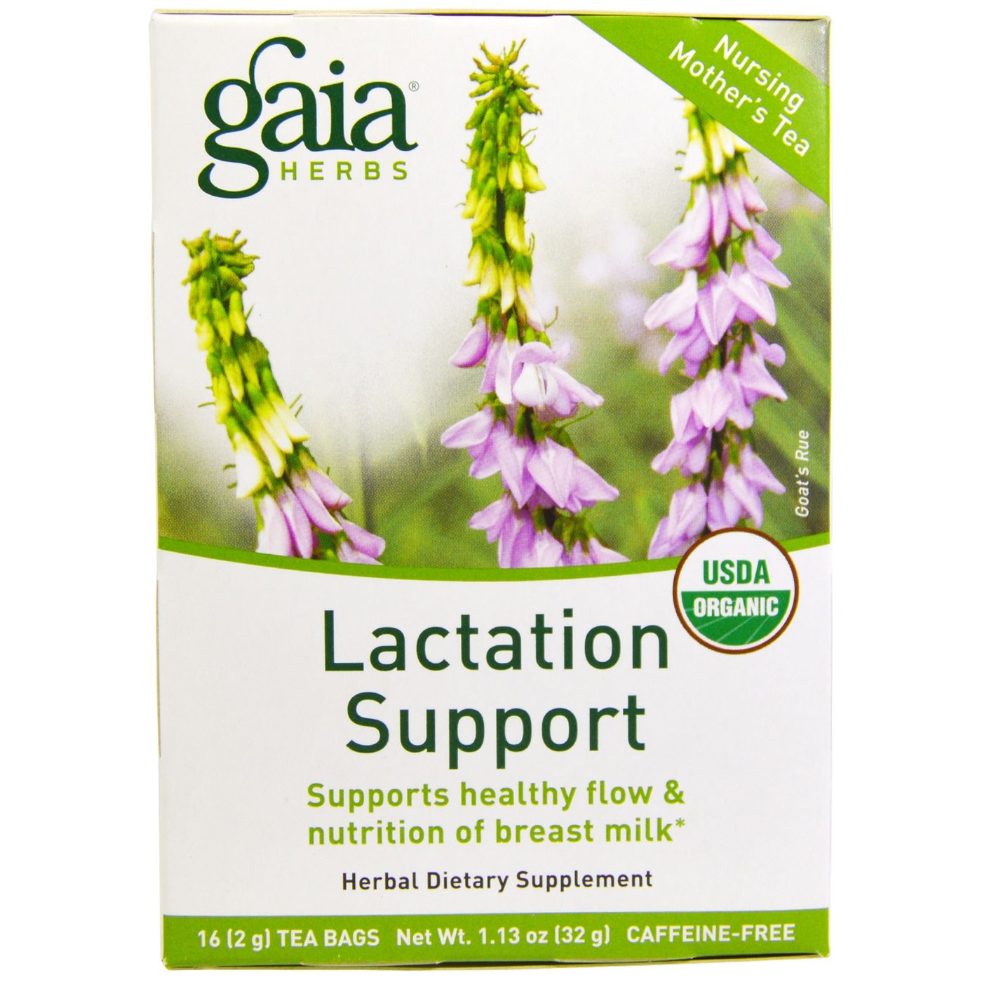 Gaia Herbs Lactation Support Chá - 16 Chá Bags