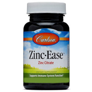 Carlson Labs Zinc-Ease, Limão - 10 mg - 42 Lozenges