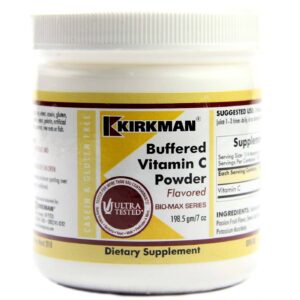 Kirkman Labs Buffered Vitamina C Powder, Aromatizado - 7 oz