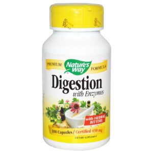Nature's Way Digestion com Enzimas - 100 Cápsulas