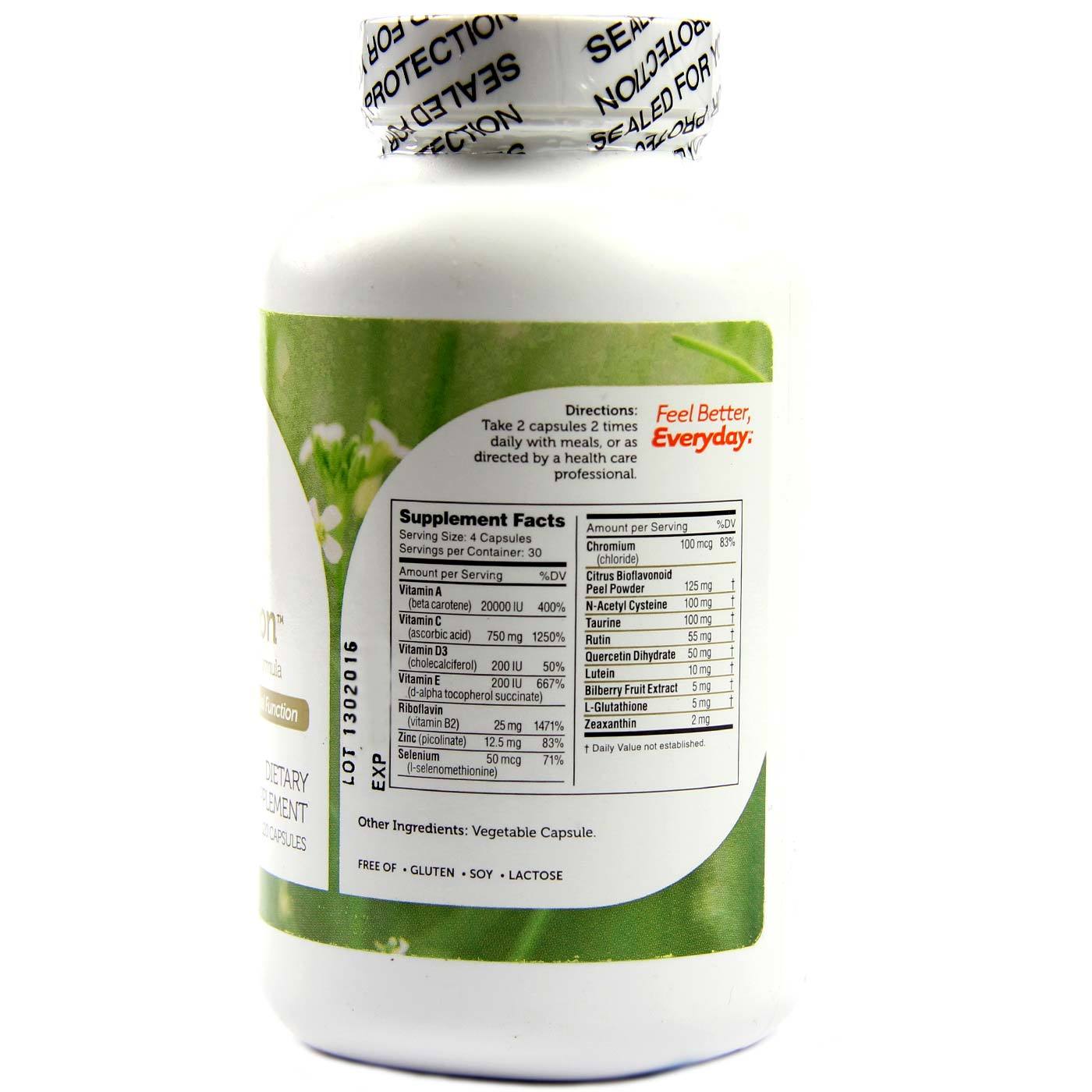 AccuVision Fórmula Avançada para a Saúde dos olhos Zahler 120 Cáps. - Imagem 2