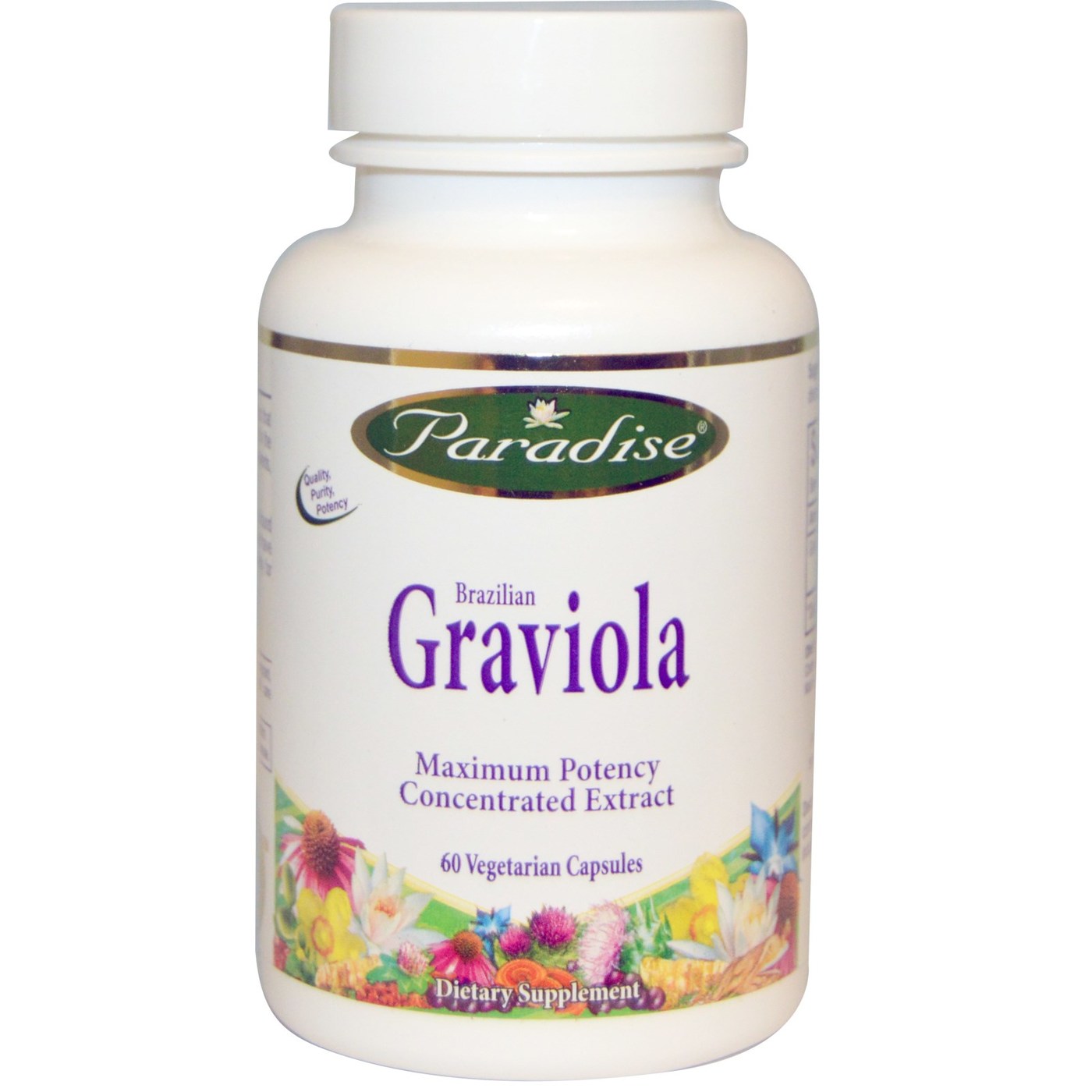 Paradise Ervas Brazilian Graviola Extract - 60 Cápsulas Vegetarianas
