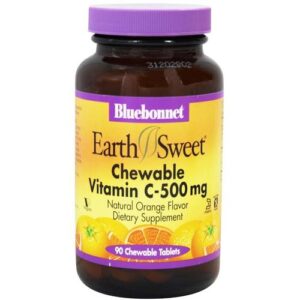 Bluebonnet Nutrition Earth Sweet Vitamina C - 500 mg - 90 Chewable Tabletes