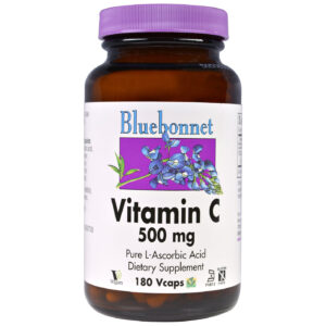 Bluebonnet Nutrition Vitamina C - 500 mg - 180 Cápsulas Vegetarianas