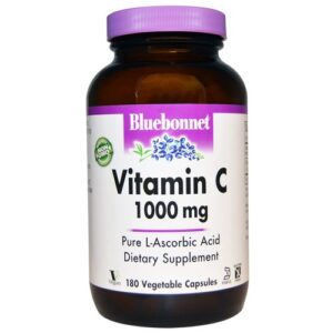 Bluebonnet Nutrition Vitamina C - 1,000 mg - 180 Cápsulas Vegetarianas