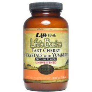 LifeTime Tart Cherry Vitamina C Crystals, Não suavizado - 8.32 oz
