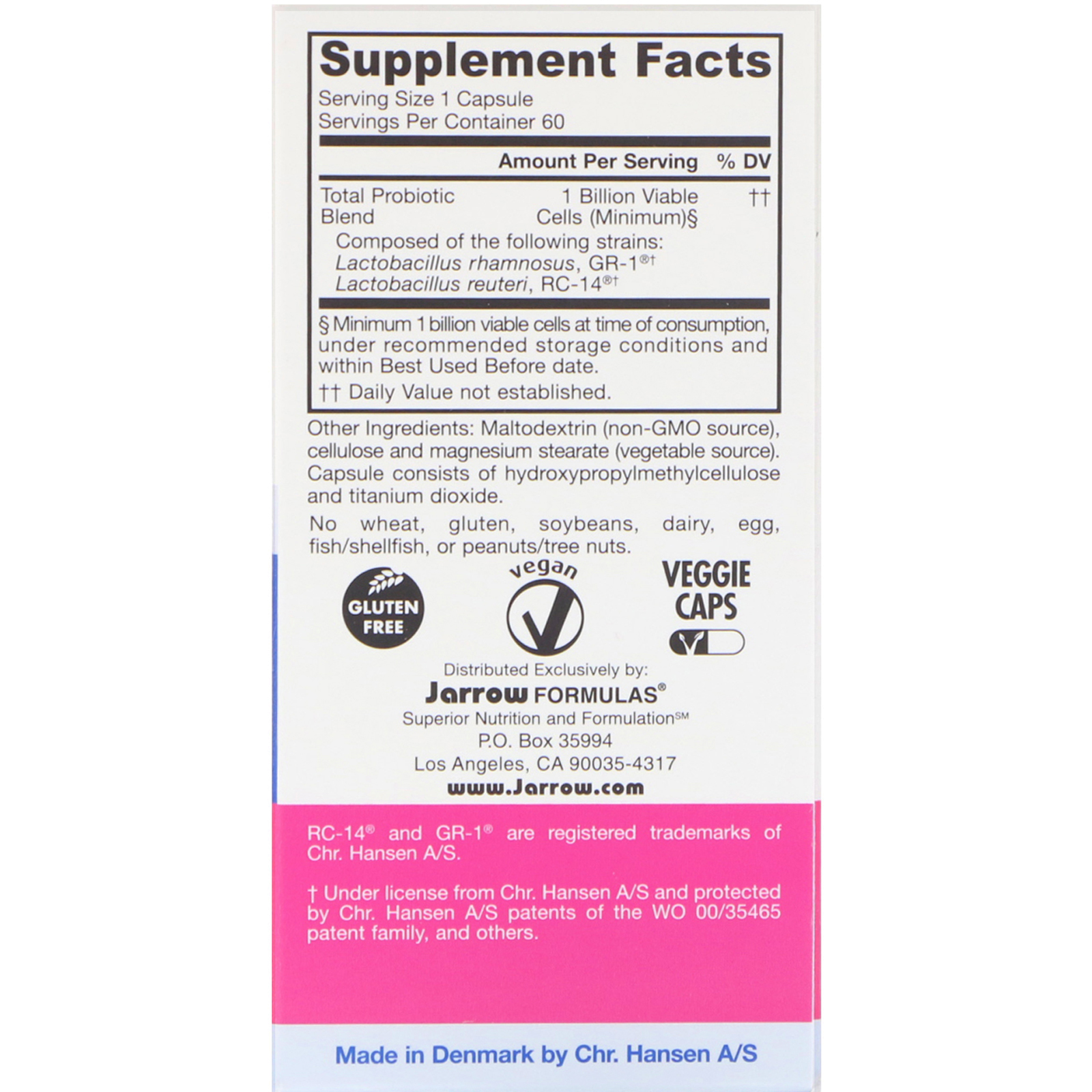 Jarrow Formulas, Fem Dophilus para Mulheres, 60 Cápsulas Vegetais - Imagem 2