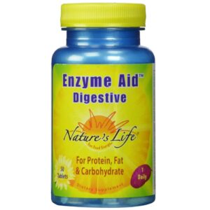 Nature's Life Enzima digestiva Aid 50 Tabletes