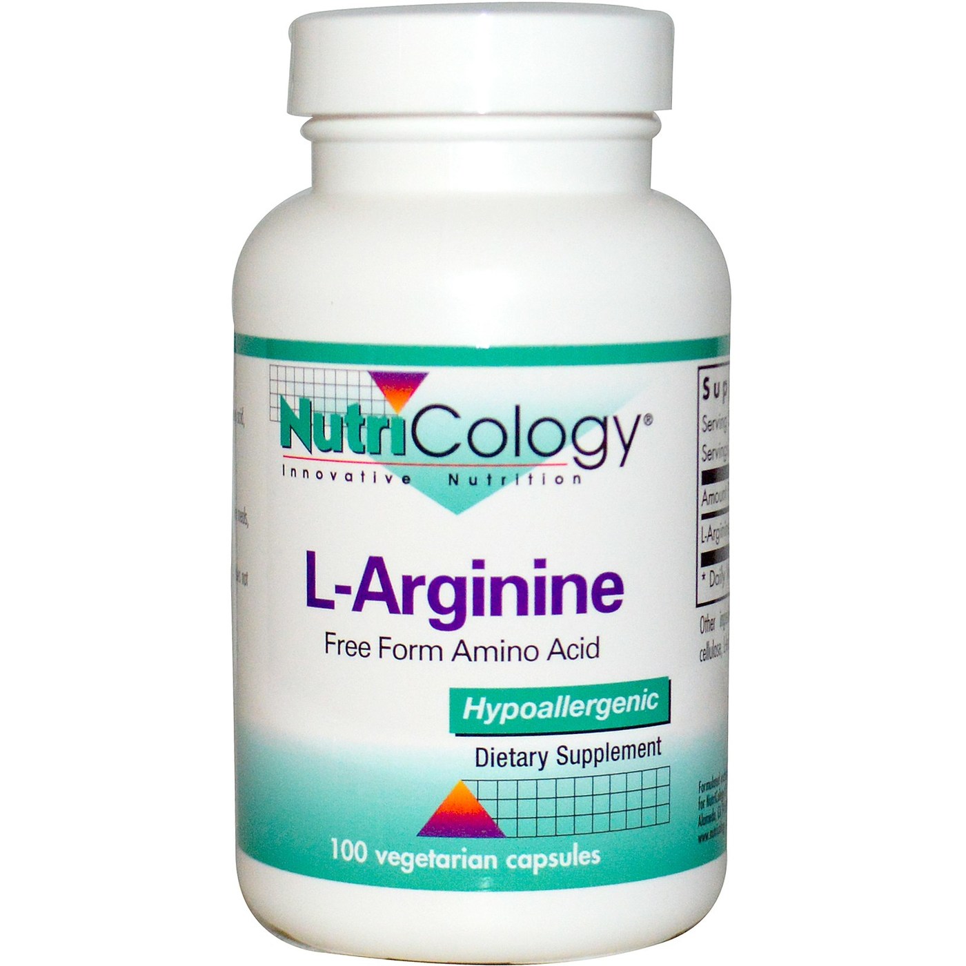 Nutricology L-Arginina 100 Cápsulas