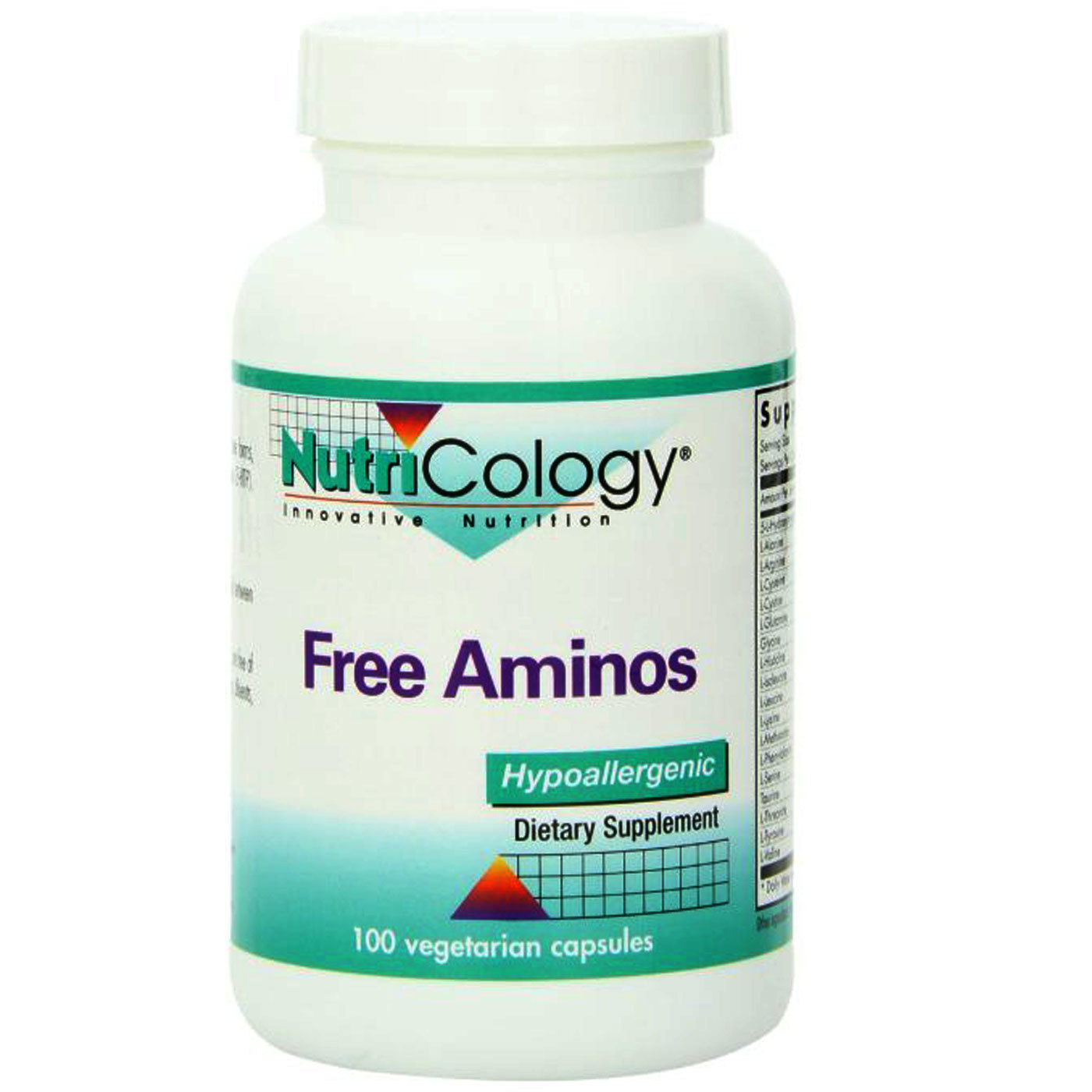 Nutricology Grátis Aminos 100 Cápsulas