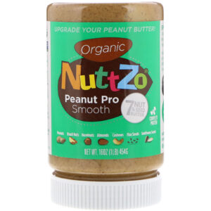 Nuttzo, Organic Seven Nut & Seed Butter, Peanut Pro Smooth, 16 oz (454 g)