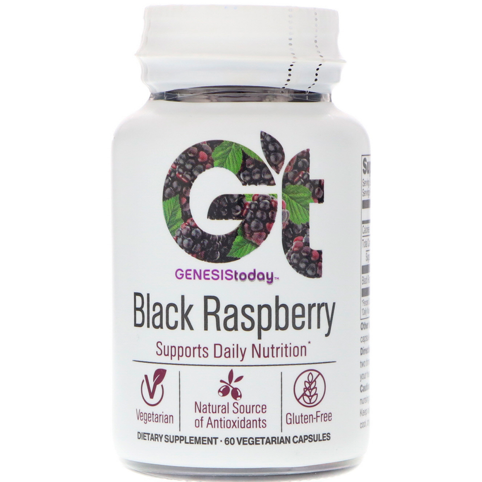 Genesis Today, Black Raspberry, 60 Veggie Caps