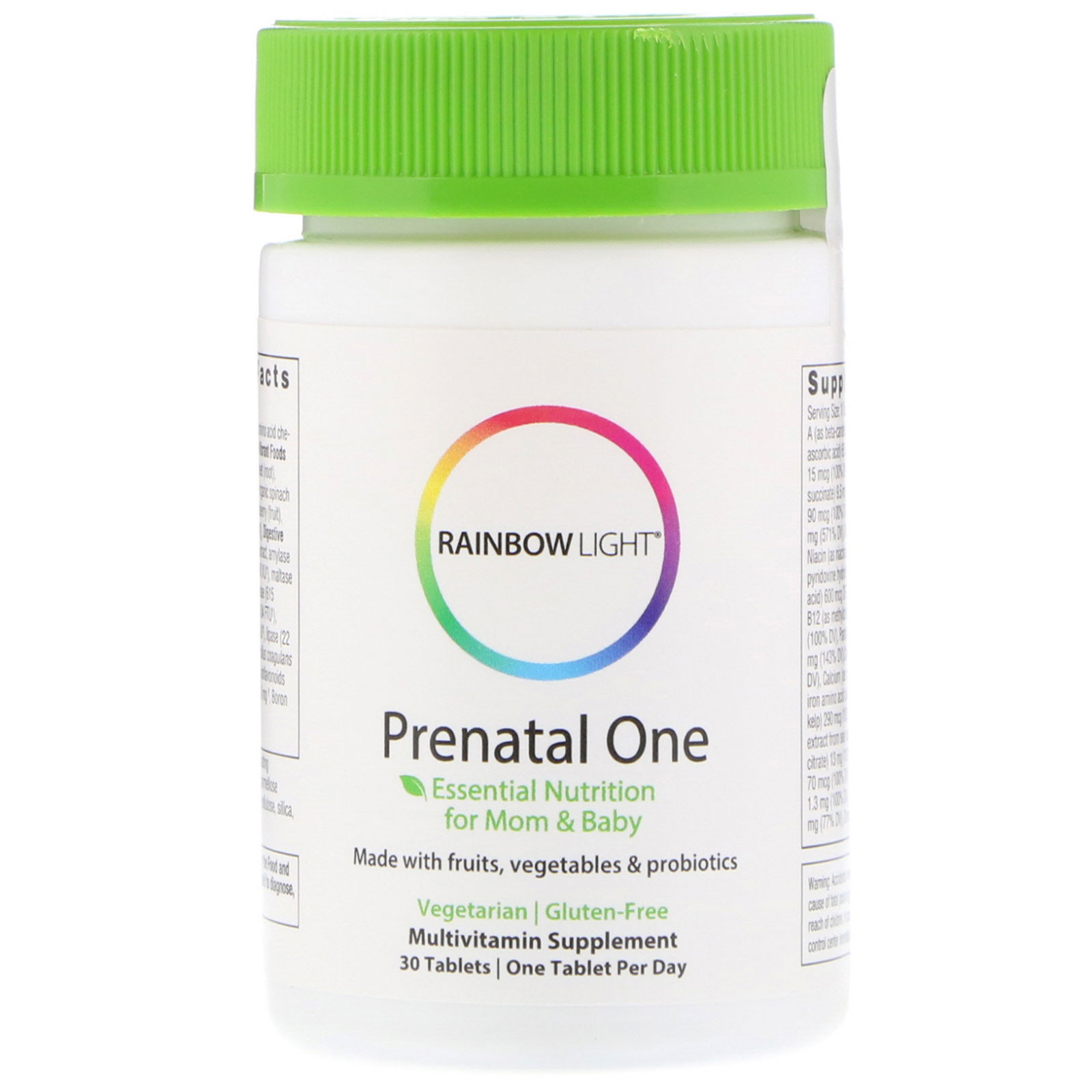 Rainbow Light, Just Once, Pré-Natal, Multivitamínico Baseado em Alimentos, 30 Comprimidos