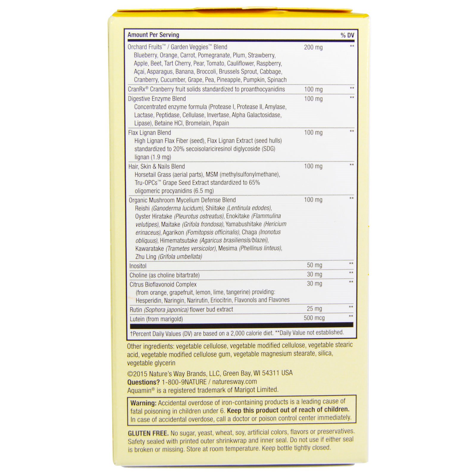 Nature's Way, Alive, Potência Máxima Feminina, 90 Comprimidos - Imagem 3