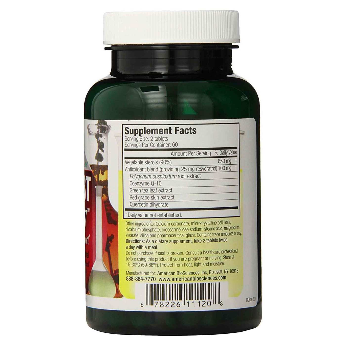 American BioSciences CHOLESTSolve 24/7 120 Tabletes - Imagem 3