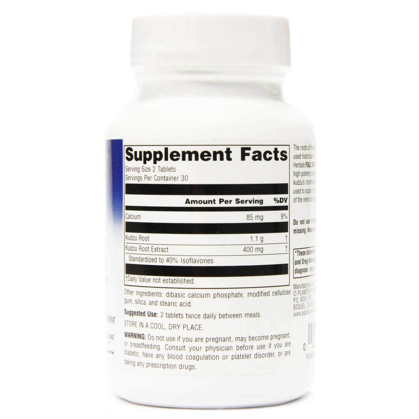 Planetary Formulas Full Spectrum Kudzu 60 Tabletes - Imagem 2