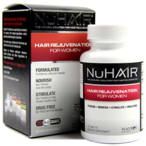 Natrol NuHair Regrowth para as Mulheres 60 Tabletes
