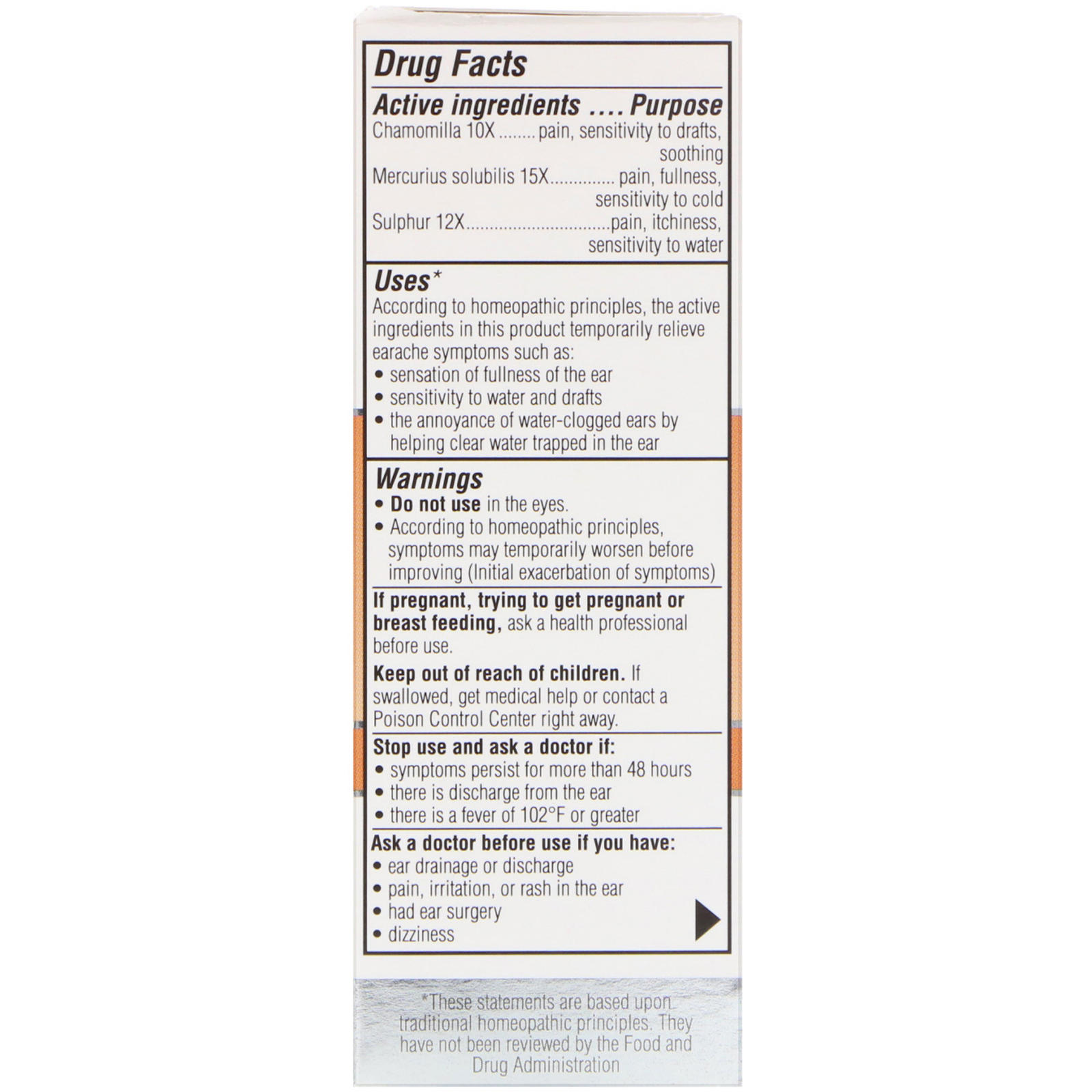 Similasan, Earache Relief, Ear Drops, 0.33 fl oz (10 ml) - Imagem 2