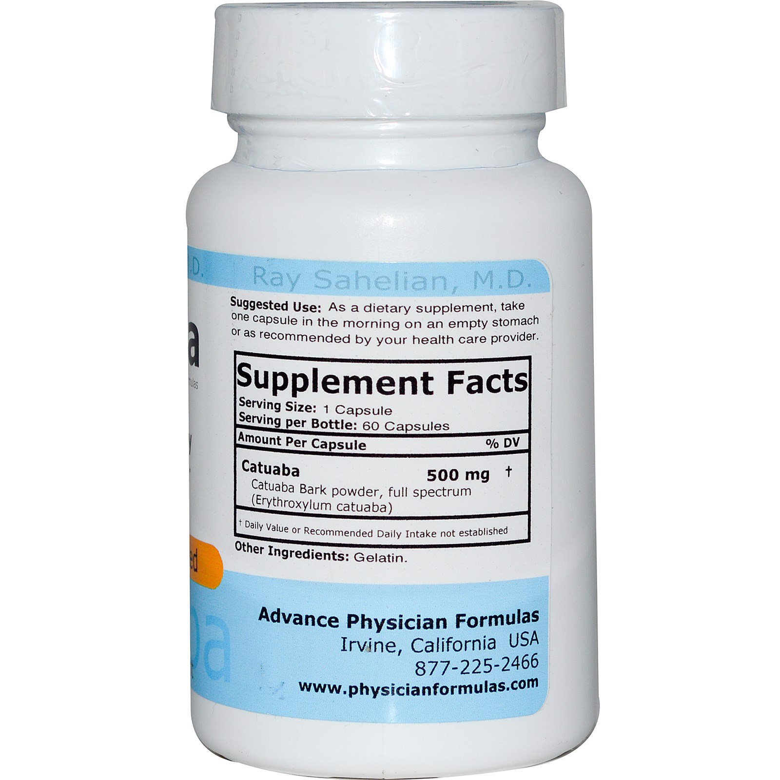 Advance Physician Formulas, Inc., Catuaba, 500 mg, 60 cápsulas - Imagem 2