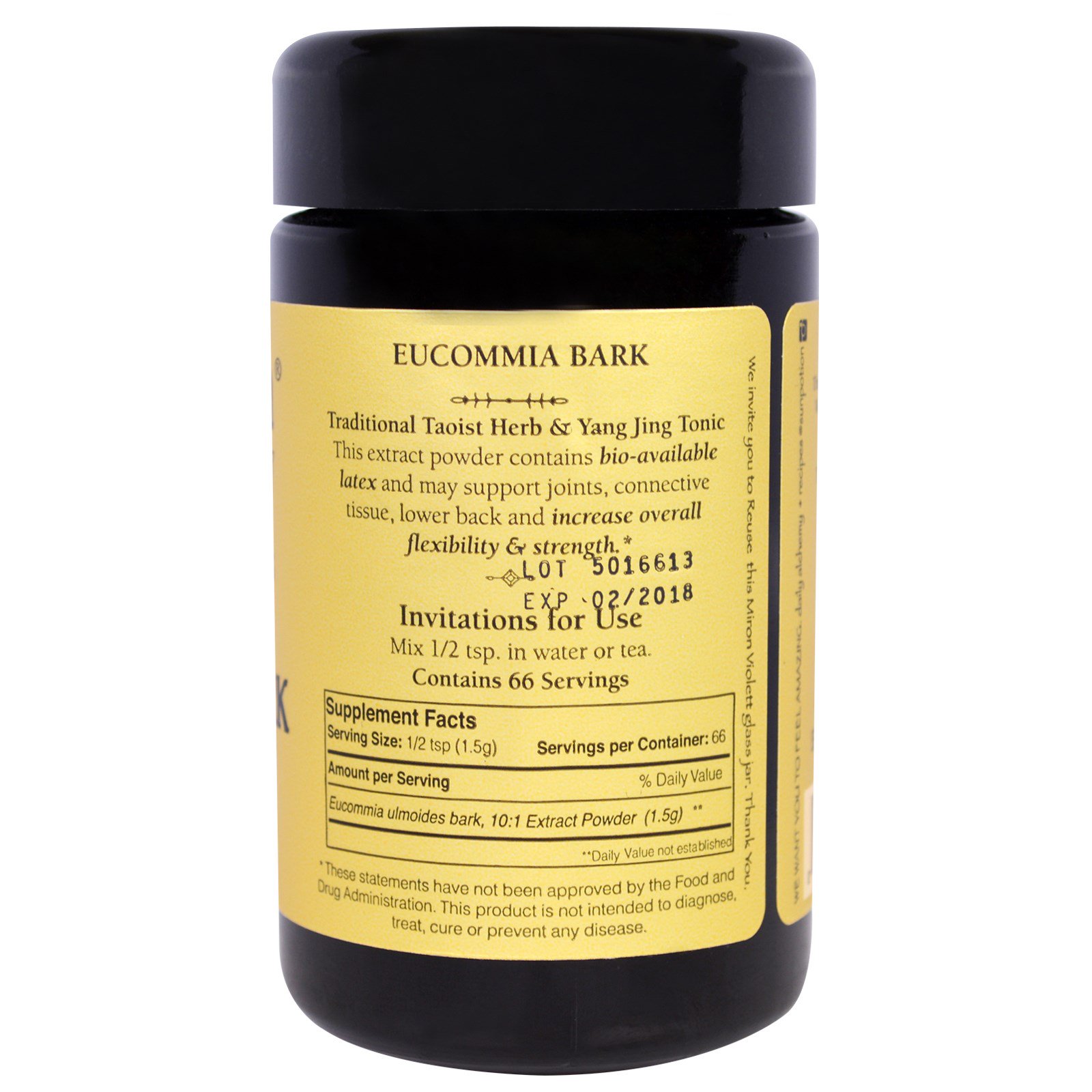 Sun Potion, Casca de Eucommia em Pó, Selvagem, 100 g - Imagem 2