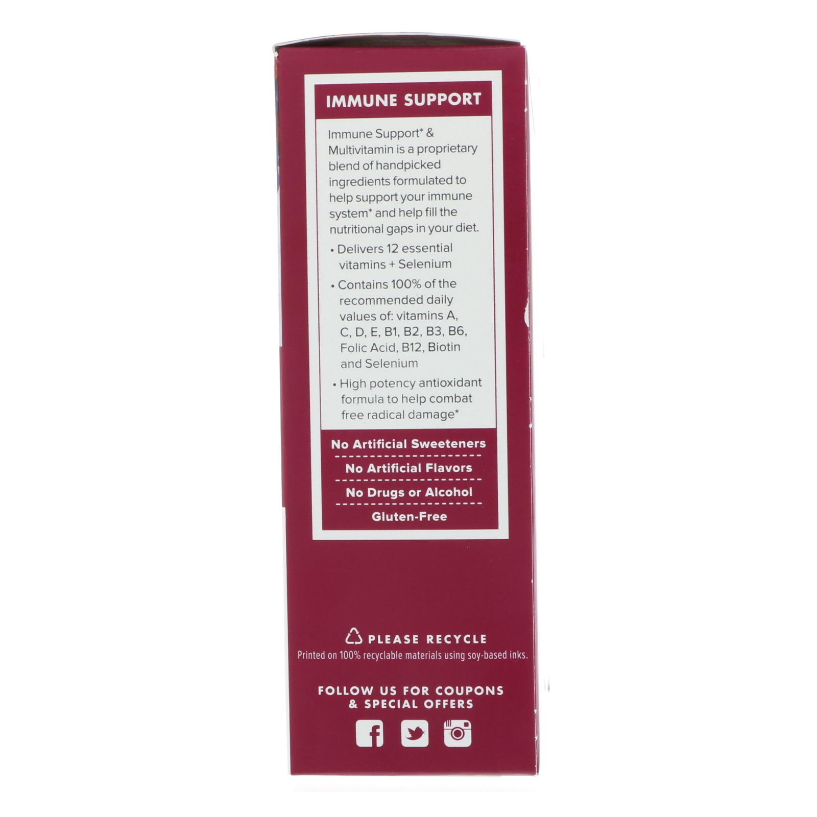 Zarbee's, Immune Support & Multivitamin Drink Mix with B-Complex, Vitamin D, Honey, Natural Mixed Berry Flavor, 10 Packets, 2.4 oz (69 g) - Imagem 3