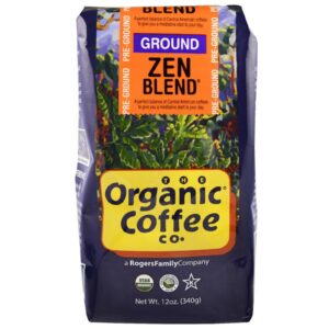 Organic Coffee Co., Mistura Zen Orgânica, Pré-Moído, 12 oz (340 g)