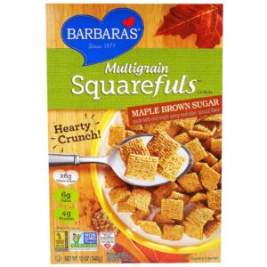 Barbara's Bakery, Squarefuls, Cereal Multigrãos, Ácer e Açúcar Mascavo, 12 oz (340g)