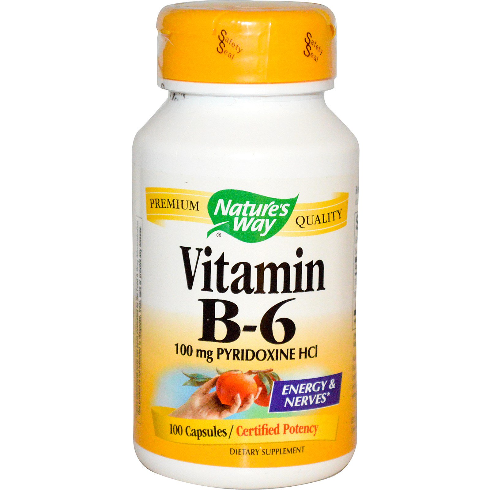 Nature's Way, Vitamina B-6, 100Cápsulas