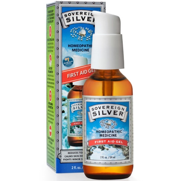Sovereign Silver, Prata, Gel de Primeiros Socorros, 2 fl oz (59 ml)
