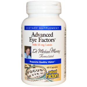 Natural Factors, Fatores Avançados para os Olhos, 60 Cápsulas