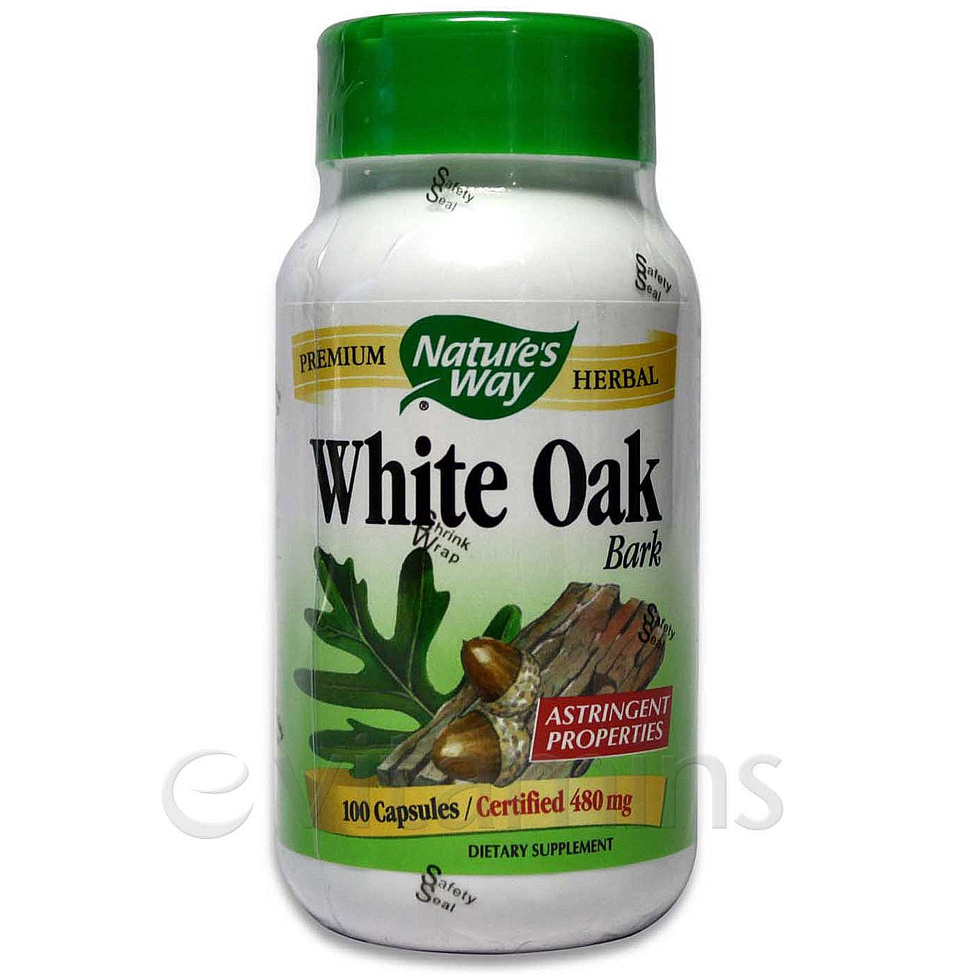 Nature's Way White Oak Bark 100 Cápsulas