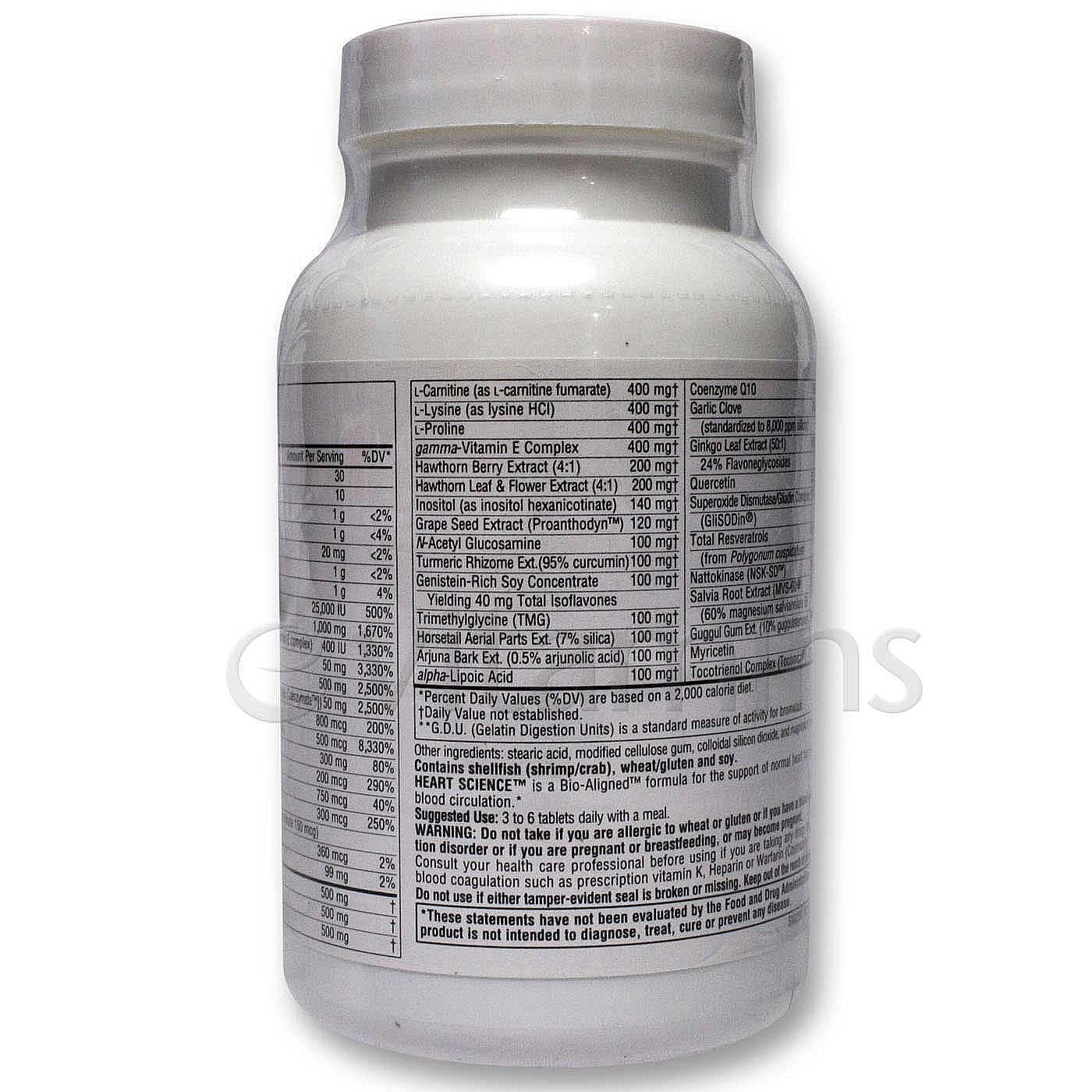 Source Naturals Coração Ciência 60 Tabletes - Imagem 3