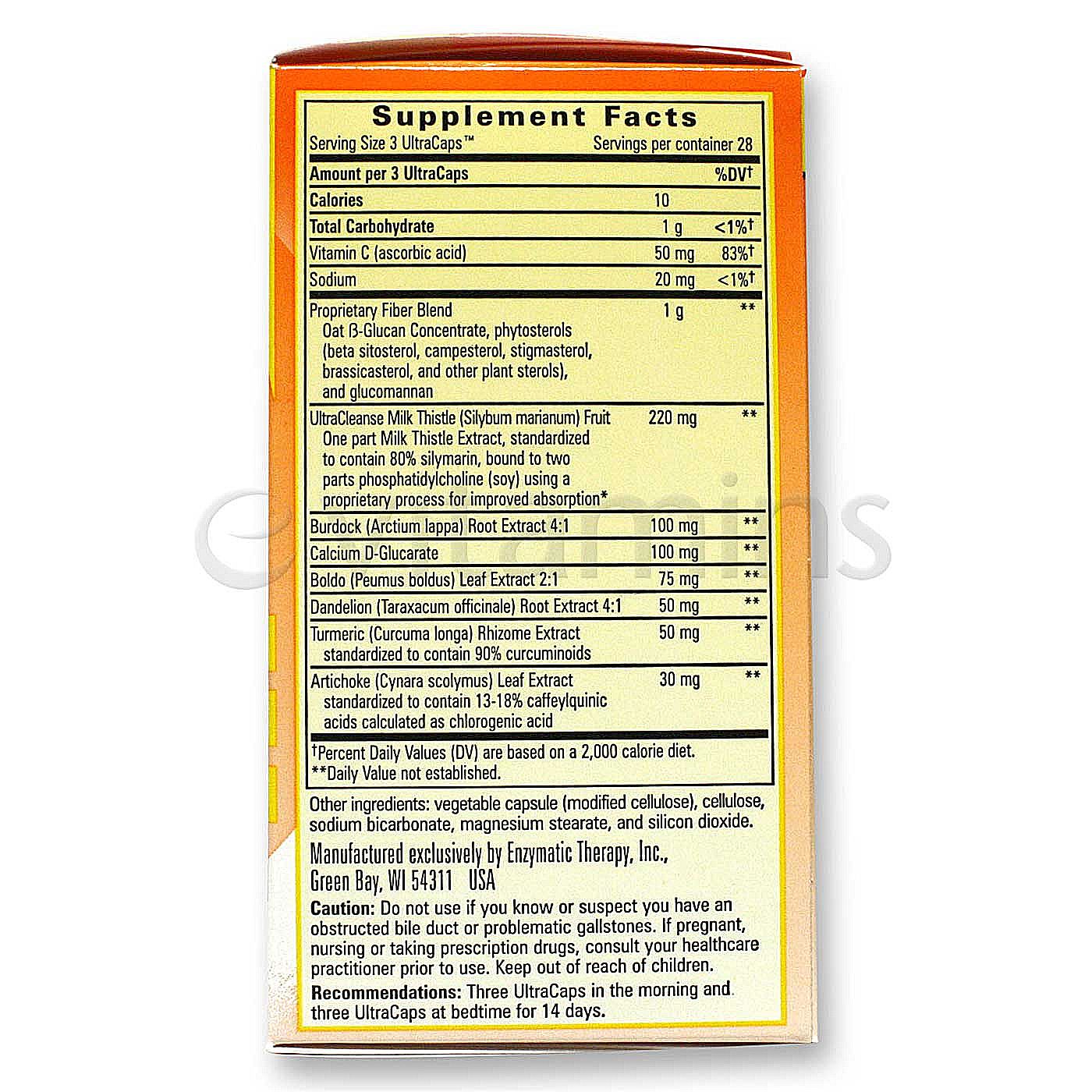 Enzymatic Therapy Completa Liver Cleanse 84 Cápsulas - Imagem 2