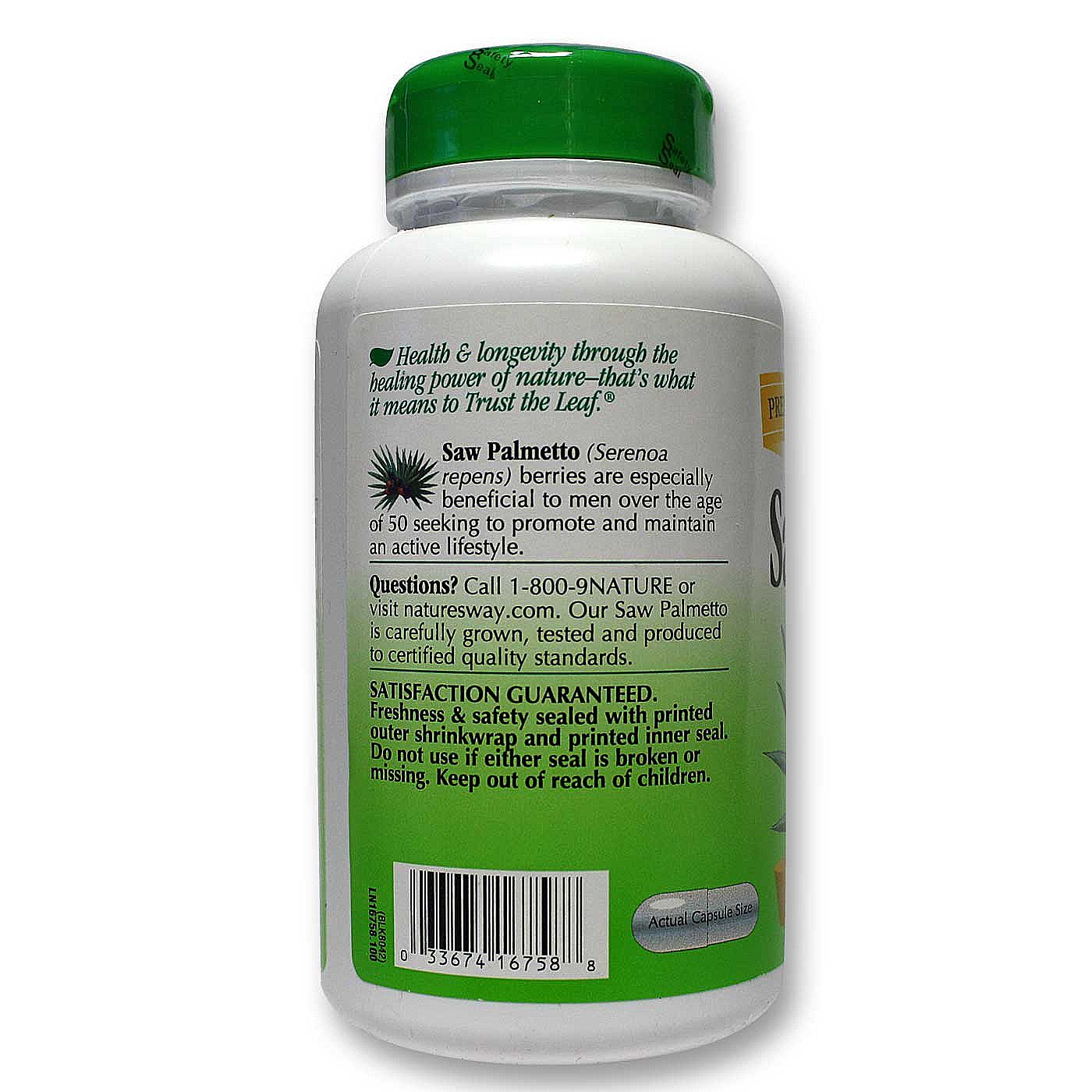 Saw Palmetto Nature's Way 180 Cápsulas - Imagem 3