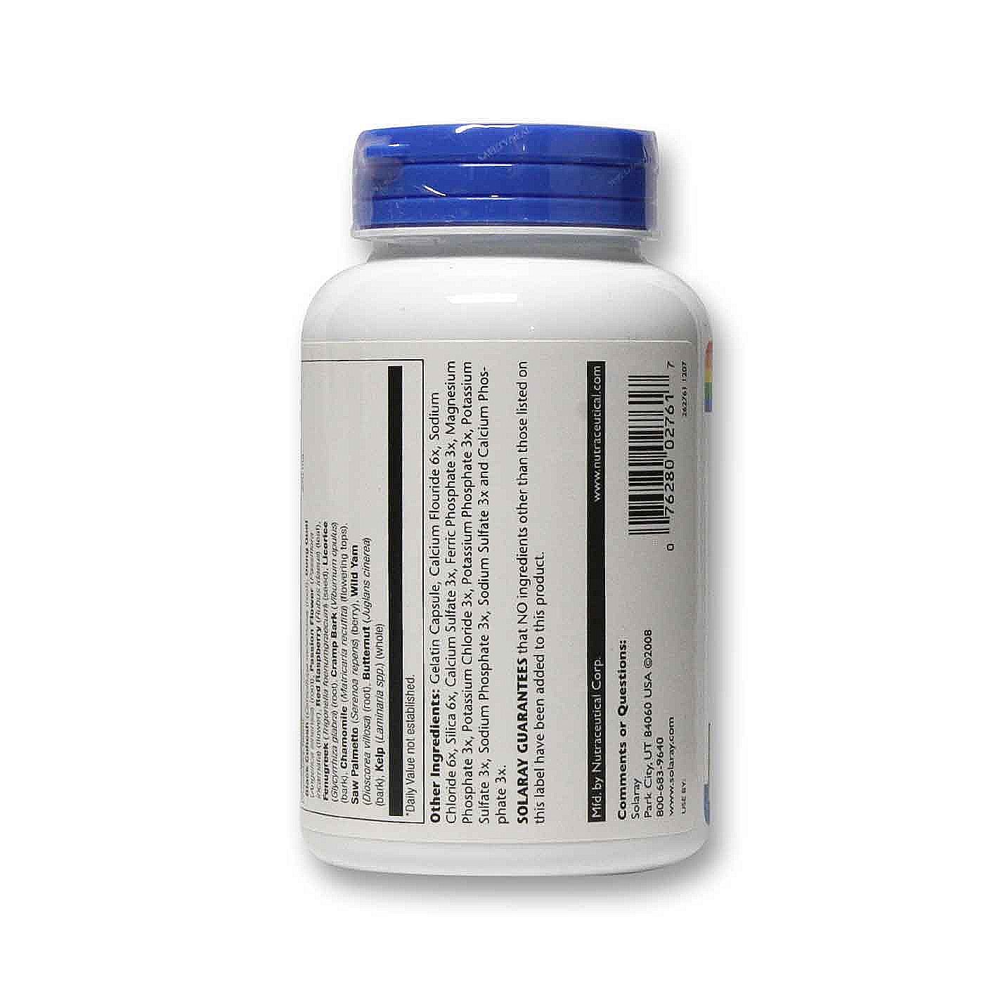 Solaray Hormônio feminino Mistura SP-7C 180 Cápsulas - Imagem 3