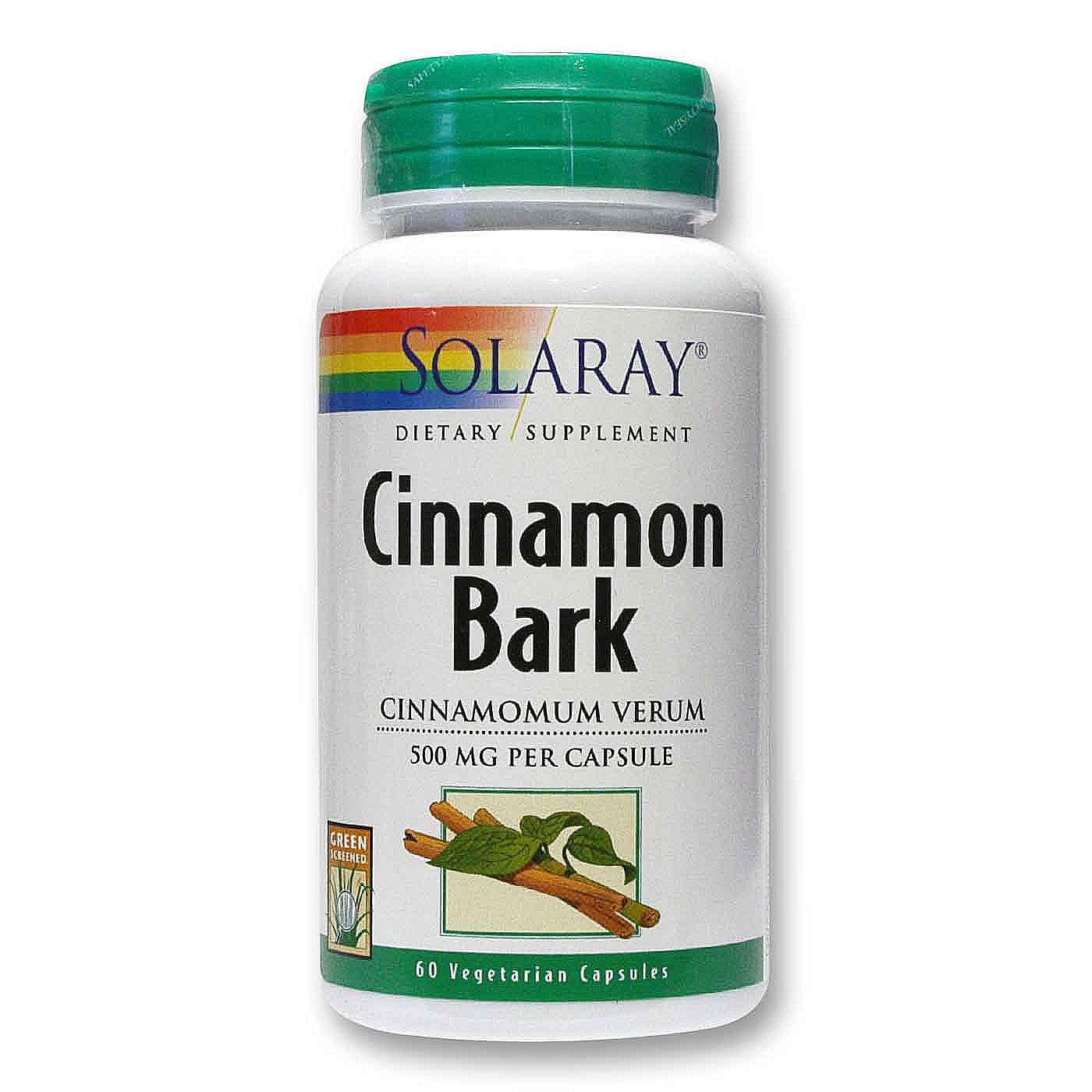 Solaray Casca de canela 60 Cápsulas Vegetarianas