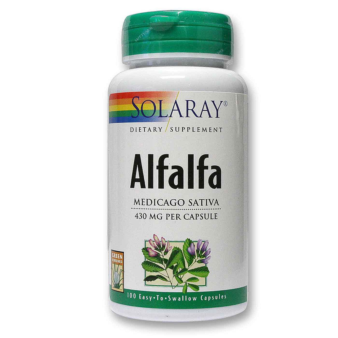 Solaray Alfafa 100 Cápsulas