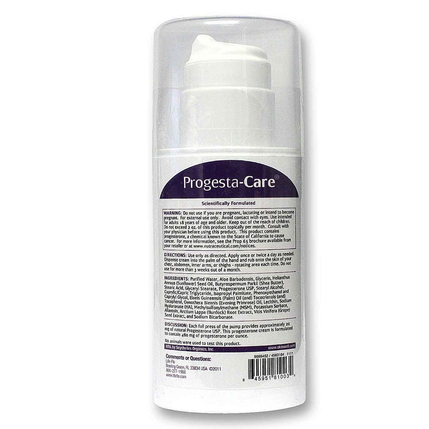 Life-Flo Progesta-Care Sem Perfume 3 fl oz - Imagem 2