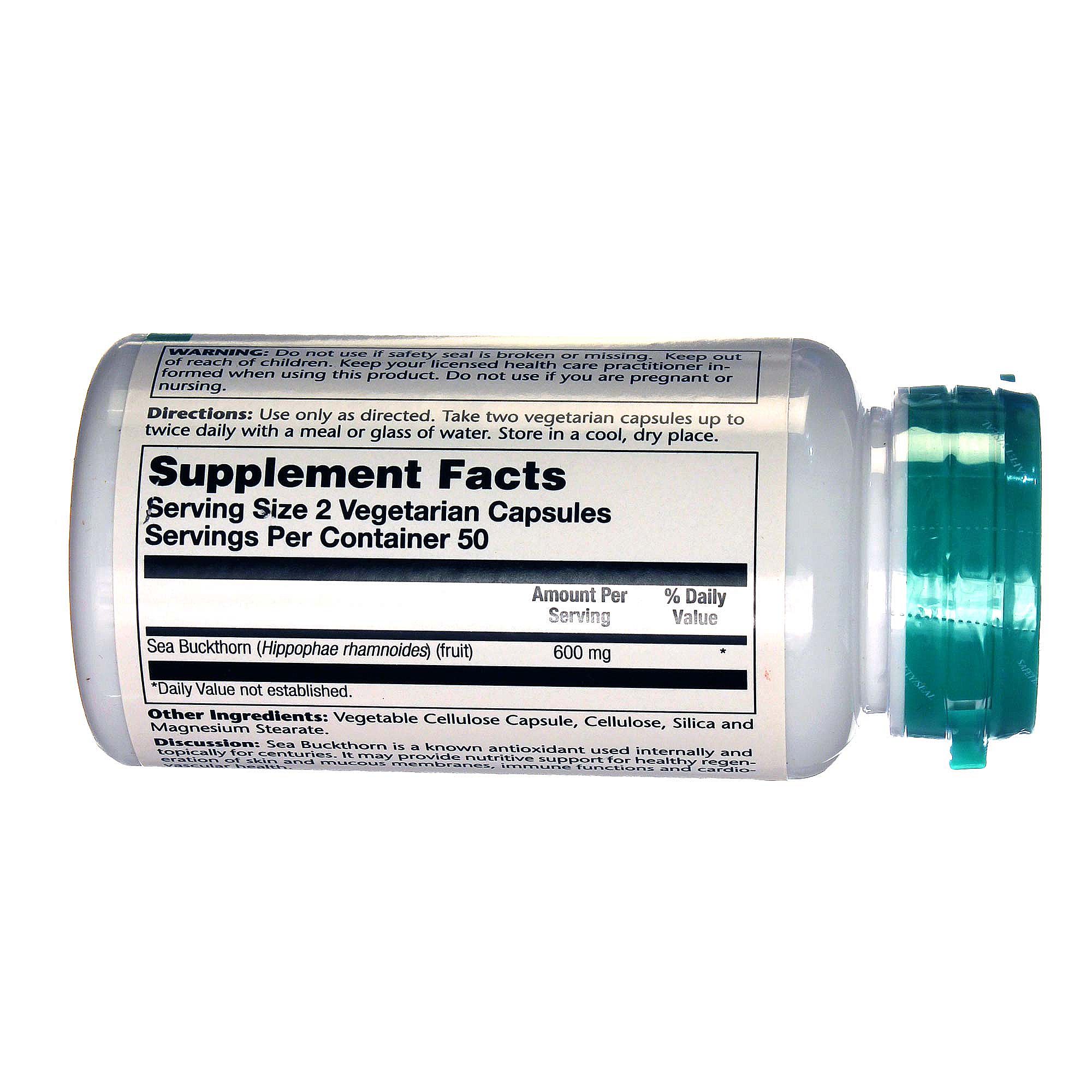 Solaray Mar Espinheiro 100 Cápsulas Vegetarianas - Imagem 2