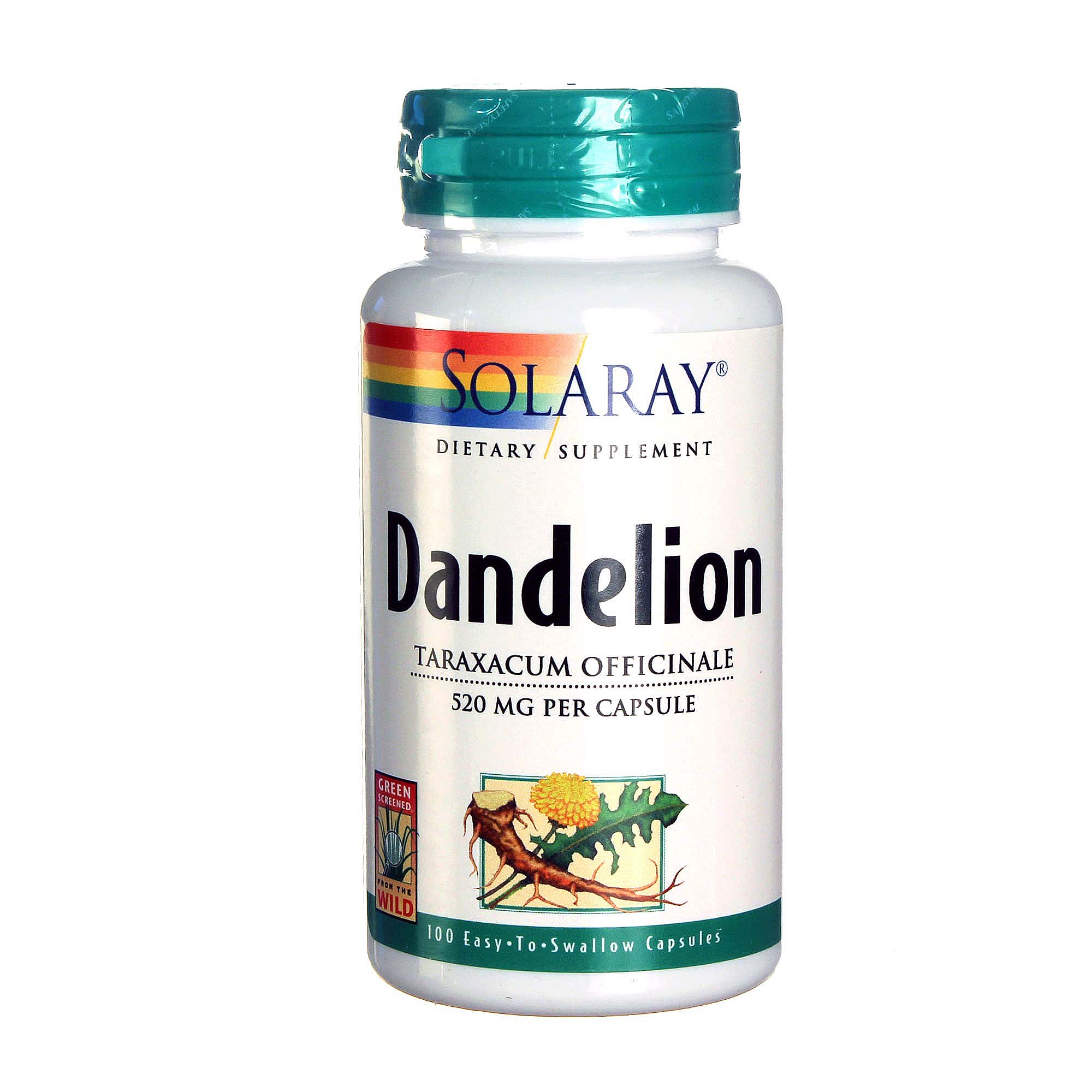 Solaray Dente de Leão Raíz 100 Cápsulas